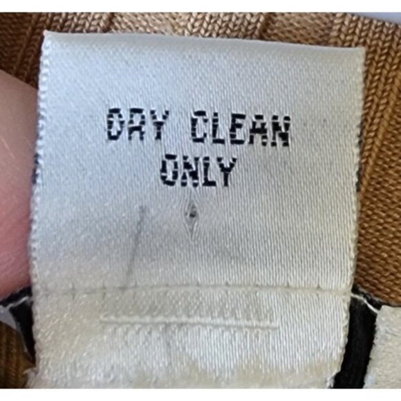 Vtg Y2K Cache Women's L Long Sleeve Zip Up Ribbed Stretch Top Rhinestones Beige - Picture 10 of 12